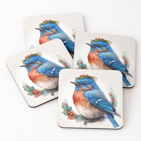 Item preview, Festive Bluebird Winter Holidays / Christmas Gifts designed and sold by Ealaionta Design.