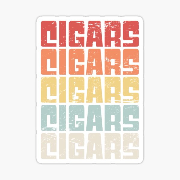 Item preview, Vintage Retro CIGARS Text designed and sold by Jam Jar.