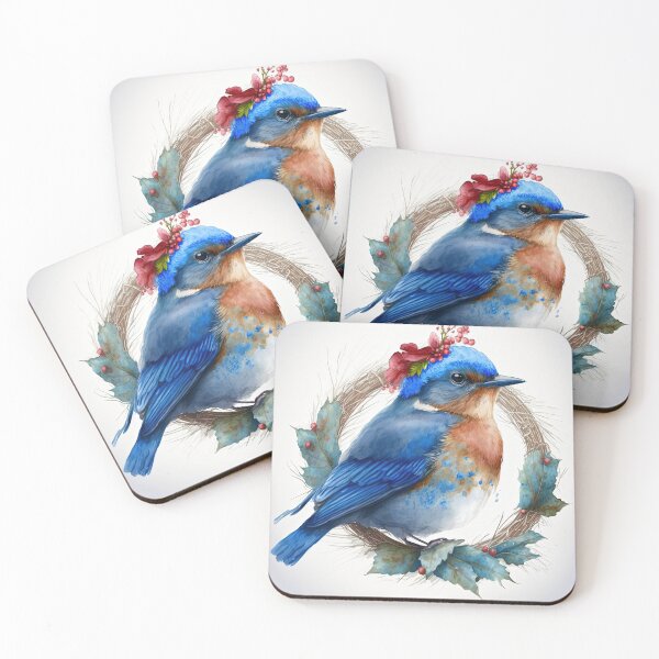 Item preview, Festive Bluebird Winter Holidays / Christmas Gifts designed and sold by Ealaionta Design.