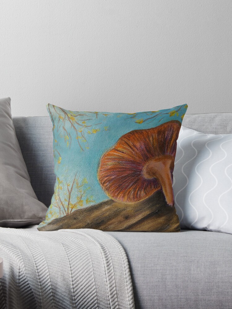 Mushroom Spore Print Pillow, 18