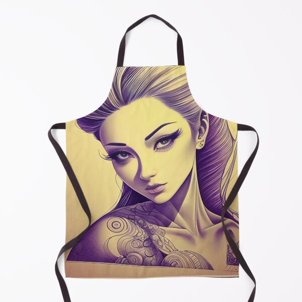 Item preview, Purple Ink Irezumi Woman ( Anime / Ukiyo-e / Traditional Japanese Art Influence ) designed and sold by Ellen Davis.