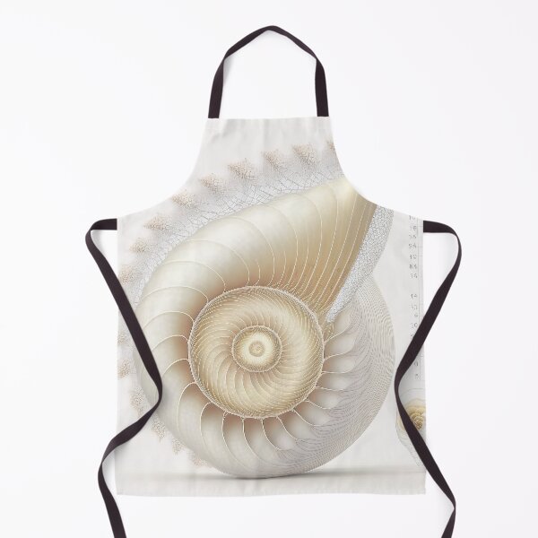 Item preview, White Pearl Fibonacci Golden Ratio Style   designed and sold by RAGANADesign.