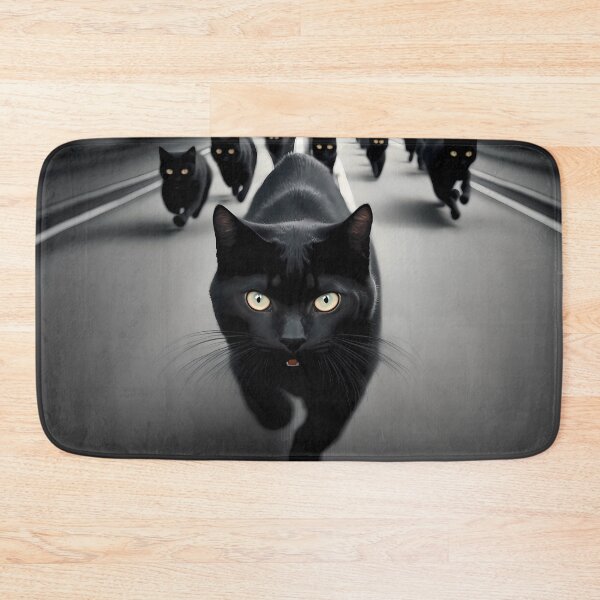 Item preview, Mob of Black Cats Running Towards You  designed and sold by FunWearVM.