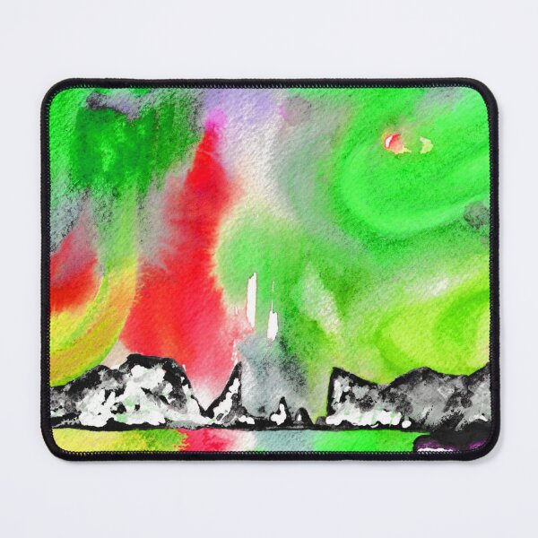 Item preview, Northern Lights and Mountains - Red and Green Palette designed and sold by Niina Niskanen.