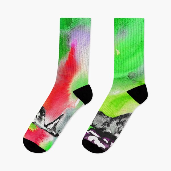 Item preview, Northern Lights and Mountains - Red and Green Palette designed and sold by Niina  Niskanen.