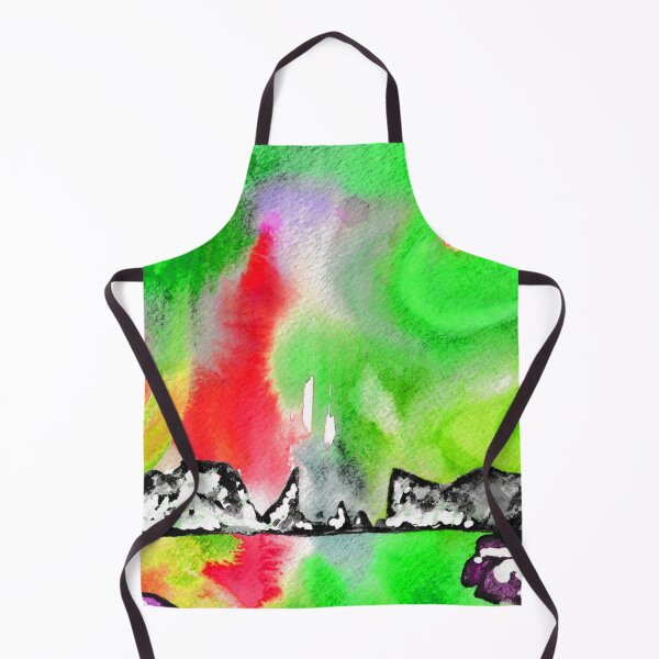 Item preview, Northern Lights and Mountains - Red and Green Palette designed and sold by Niina Niskanen.