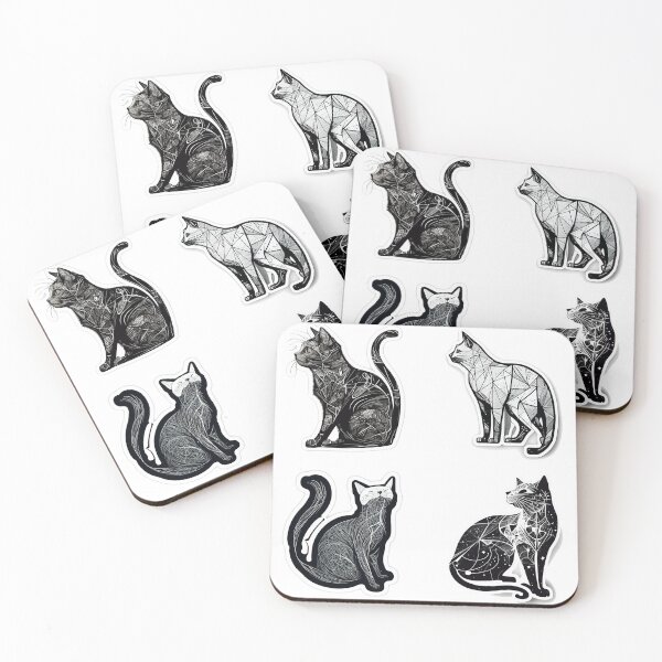 Item preview, Cat Pencil Drawing with Scribble Art designed and sold by The-Fox-Hole.