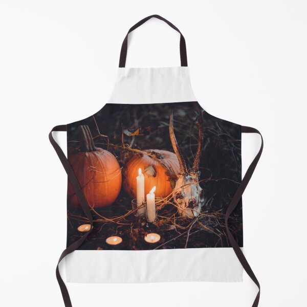 Item preview, Scary, Skull From Haunted Island Pumpkin And White Candles designed and sold by Harshly.