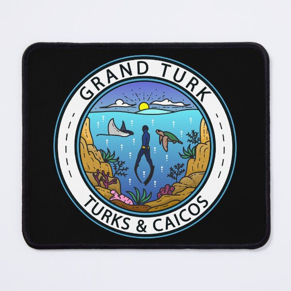 Item preview, Grand Turk Turks and Caicos Scuba Badge designed and sold by KrisSidDesigns.