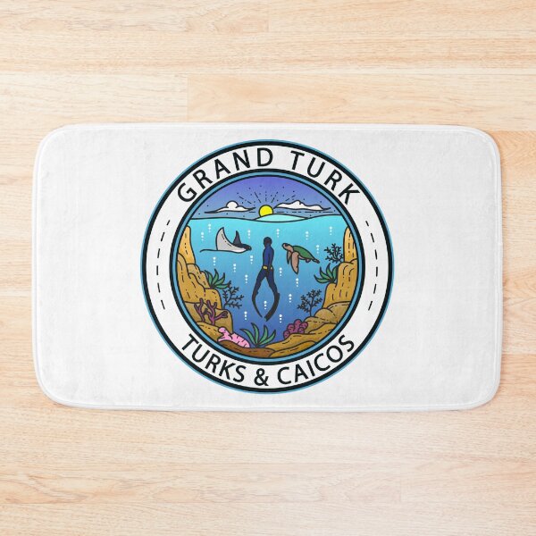 Item preview, Grand Turk Turks and Caicos Scuba Badge designed and sold by KrisSidDesigns.
