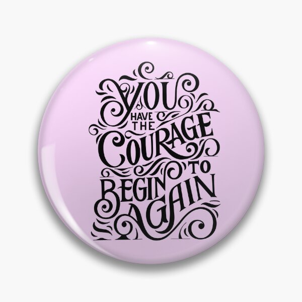 Item preview, Typography: you have the courage to begin again  designed and sold by Basma Store.
