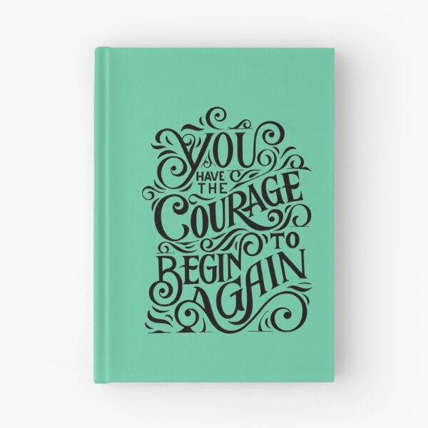 Item preview, Typography: you have the courage to begin again  designed and sold by Basma Store.