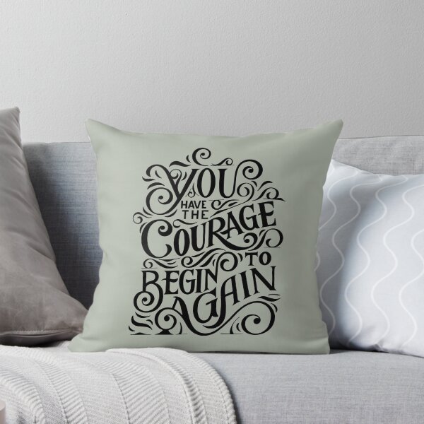 Item preview, Typography: you have the courage to begin again  designed and sold by Basma Store.