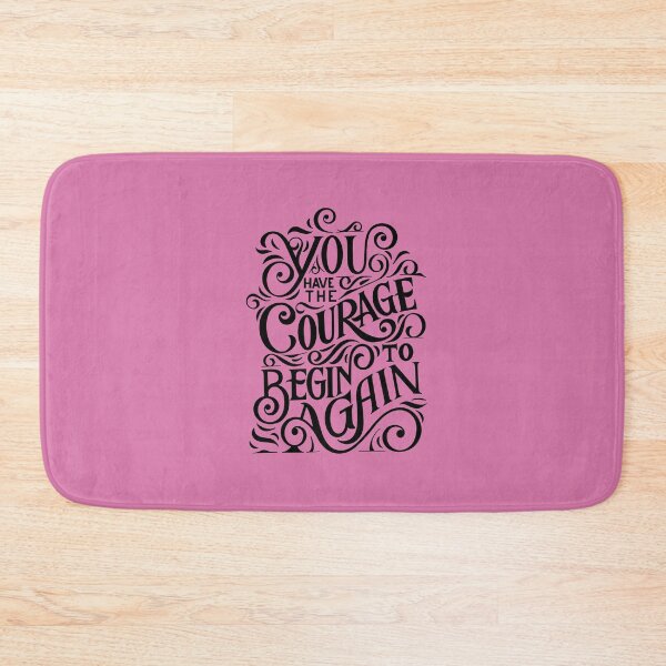 Item preview, Typography: you have the courage to begin again  designed and sold by Basma Store.