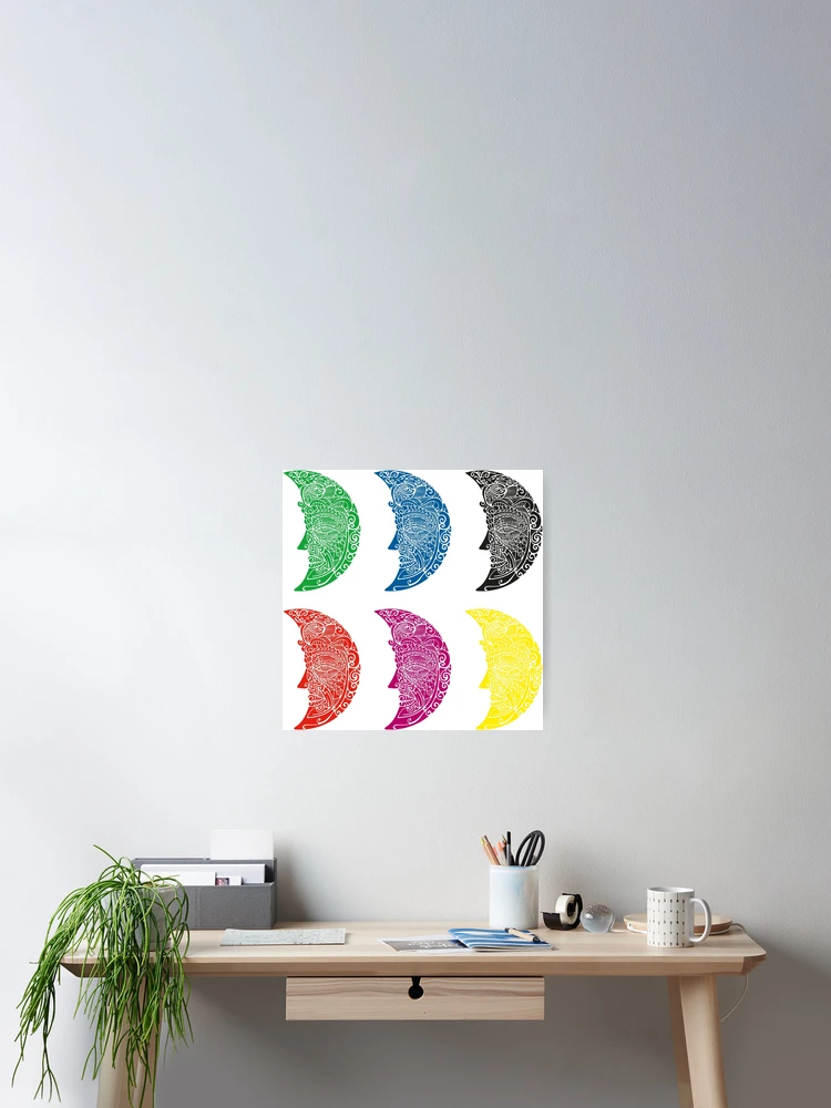 Thumbnail 2 of 3, Poster, Six moons designed and sold by Rif Khasanov.