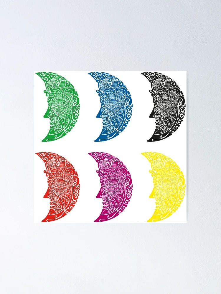 Thumbnail 1 of 3, Poster, Six moons designed and sold by Rif Khasanov.