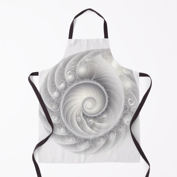 Item preview, White Pearl Fibonacci Golden Ratio Style   designed and sold by RAGANADesign.