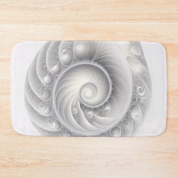 Item preview, White Pearl Fibonacci Golden Ratio Style   designed and sold by RAGANADesign.