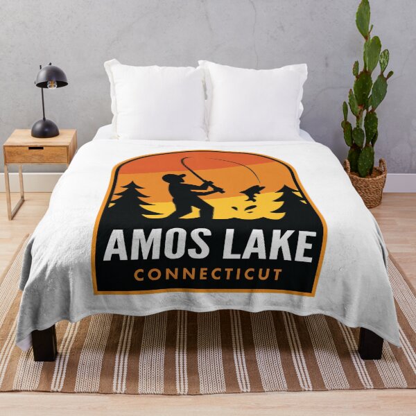Item preview, Amos Lake Connecticut Fishing designed and sold by HalpinDesign.