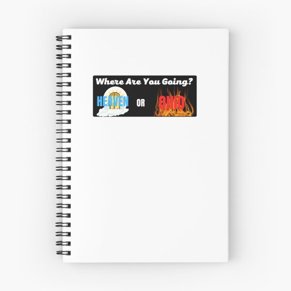Item preview, Where Are You Going? Heaven Or Ohio? Funny Gen Z Meme Billboard Car Bumper Sticker Decal designed and sold by Ssimo30.