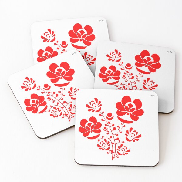 Item preview, Red folk graphic #6 designed and sold by wowitsmytshirt.