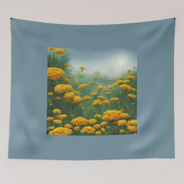 Item preview, Field of October Marigolds designed and sold by FamiliarPufferfish.