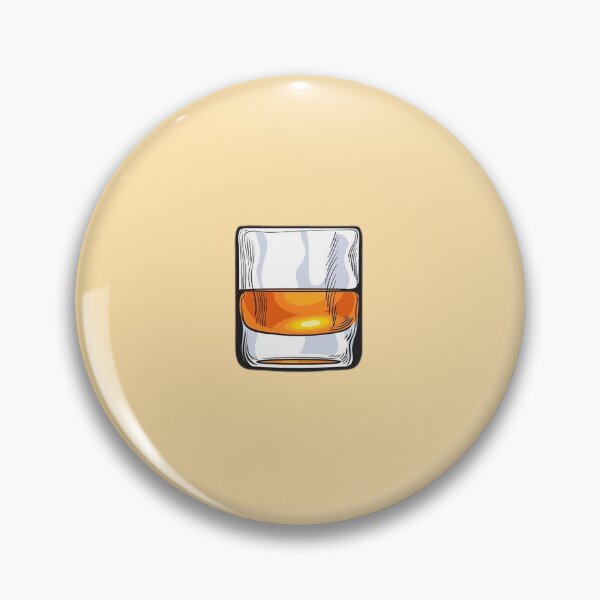 Item preview, Glass of Whiskey Minimalist Drawing designed and sold by JoyeuxLuron.