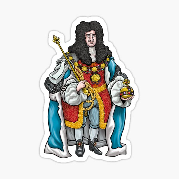 King Charles II (Design 2) Sticker