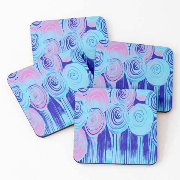 Item preview, Blue and Pink Lollipop Tree Swirl - Art designed and sold by jolabrese.