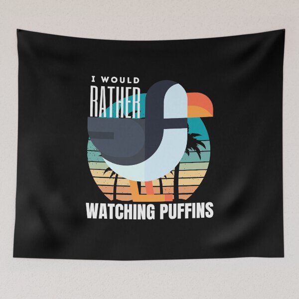 Item preview,  i'd rather be watching puffins designed and sold by vidyaroul.