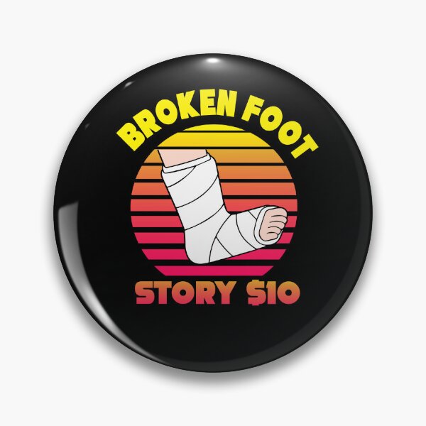 Item preview, Funny Injury Recovery Broken Foot Surgery designed and sold by Crush Retro®.