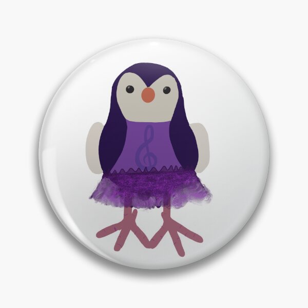 Item preview, Purple fancy Music bird designed and sold by byebecbec.