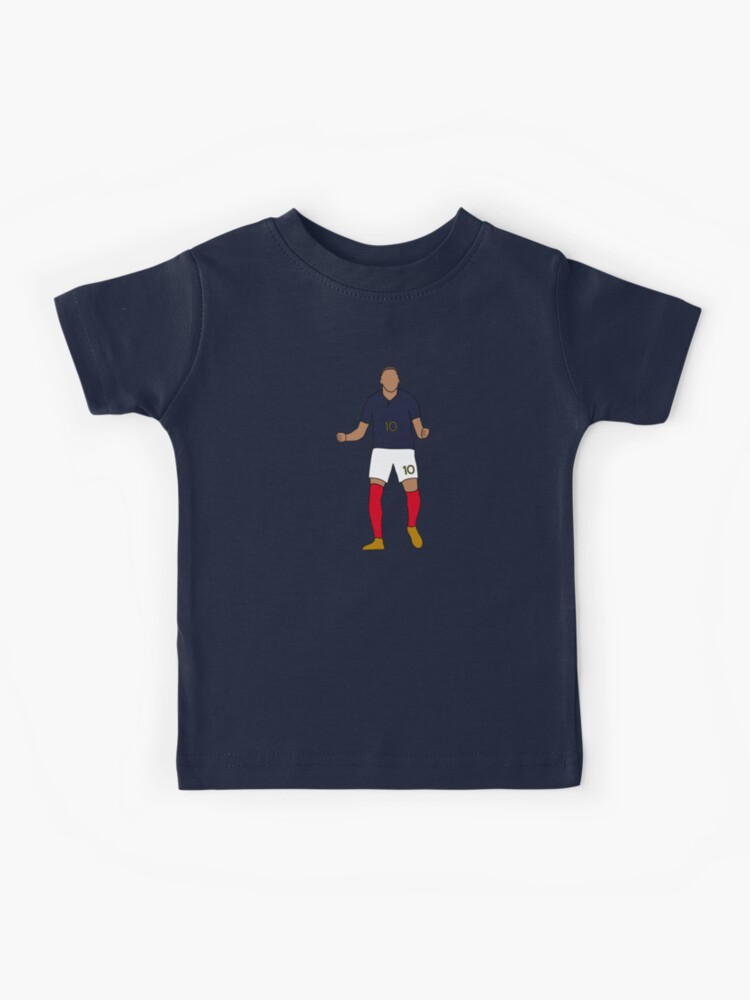 Camiseta para niños for Sale con la obra «Kylian Mbappe Jersey Art, Francia, Arte de pared de fútbol, Minimalista» de Fan-Shop Redbubble