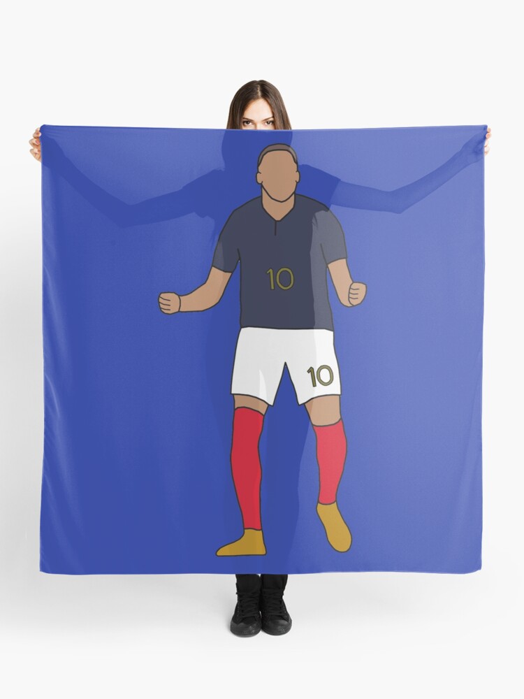 Kylian Mbappe Jersey Art, France, Football Wall Art, Minimalist