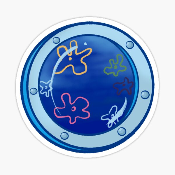 Spongebob window porthole sticker wall decor Sticker