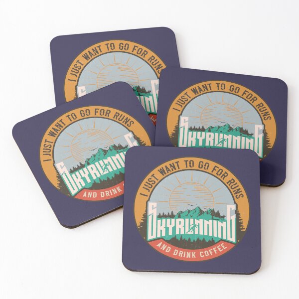 Item preview, SKYRUNNING I JUST WANT TO GO FOR RUNS AND DRINK COFFEE designed and sold by HomeCoquette.
