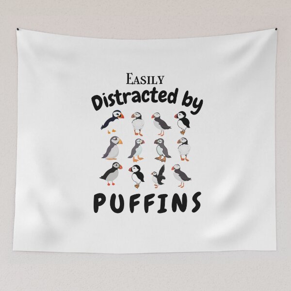 Item preview,   i'd rather be watching puffins designed and sold by vidyaroul.