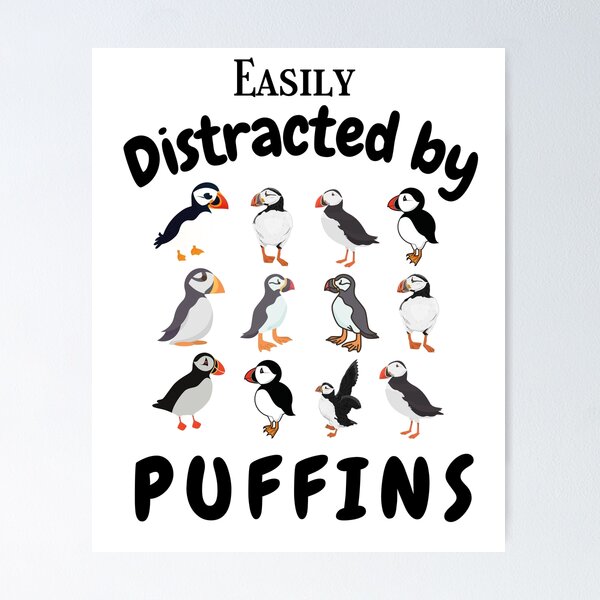 Item preview,   i'd rather be watching puffins designed and sold by vidyaroul.