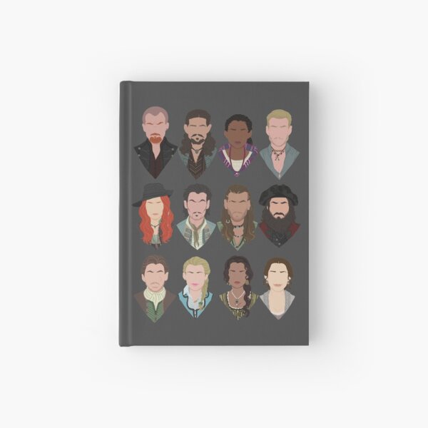 Black Sails characters (faceless) Hardcover Journal