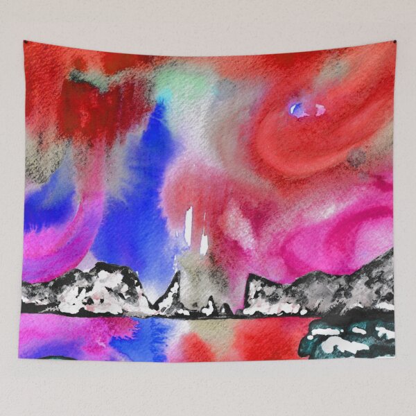 Item preview, Northern Lights and Mountains - Purple Palette designed and sold by Niina  Niskanen.