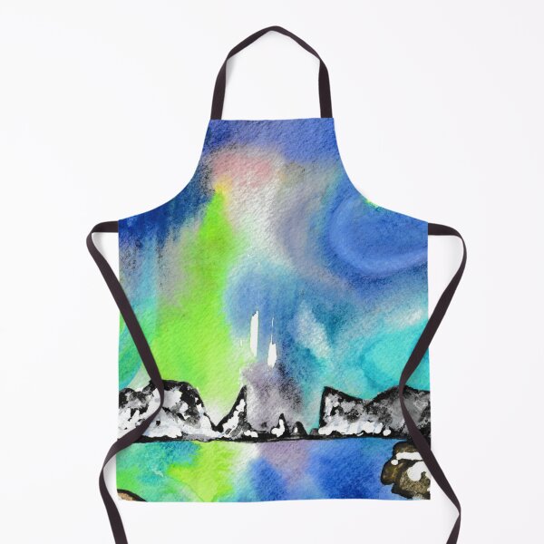 Item preview, Northern Lights and Mountains - Green and Blue Palette designed and sold by Niina Niskanen.