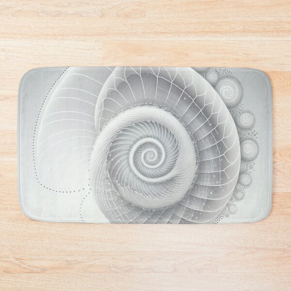 Item preview, White Pearl Fibonacci Golden Ratio Style   designed and sold by RAGANADesign.