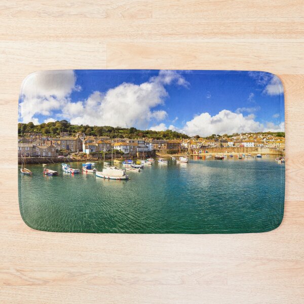 Item preview, Mousehole Harbor Boats Panorama designed and sold by Paul Thompson Photography.