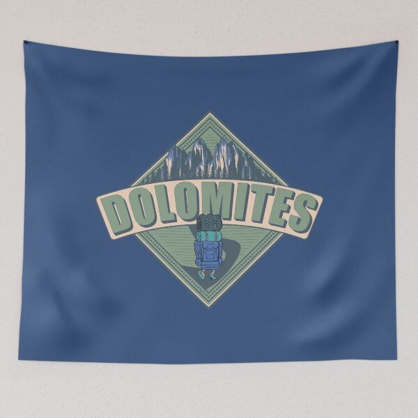 Item preview, Dolomites Italy Vintage Backpack Hiking Design designed and sold by CynthiaGraphics.