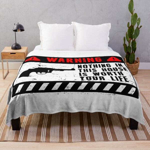 Item preview, human warning label nothing in this house is worth your life  designed and sold by ramwebroom.