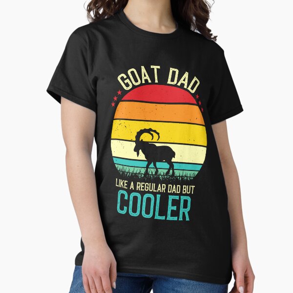 Item preview, Goat Dad Like A Regular Dad But Cooler - Retro Vintage Funny Goat Dad Gift designed and sold by Creative Angel.