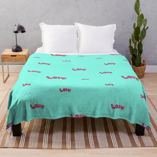 Artikelvorschau, Love pink valentine pattern cute a watercolor light blue entworfen und verkauft von Yana Mustafina | Boho Soulful Designs.