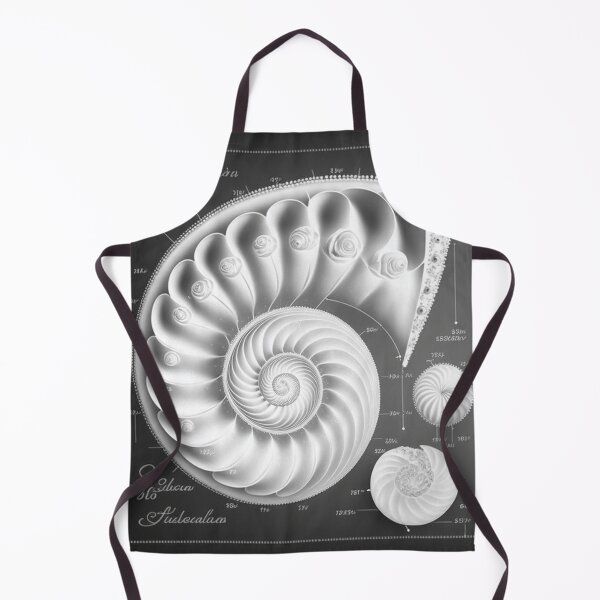 Item preview, White Pearl Fibonacci Golden Ratio Style   designed and sold by RAGANADesign.