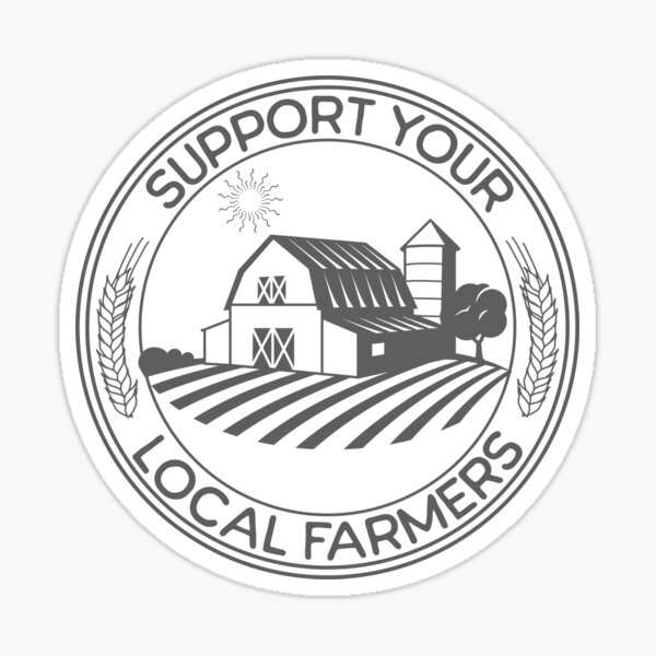 Item preview, Support Your Local Farmers designed and sold by Rich Summers Art.