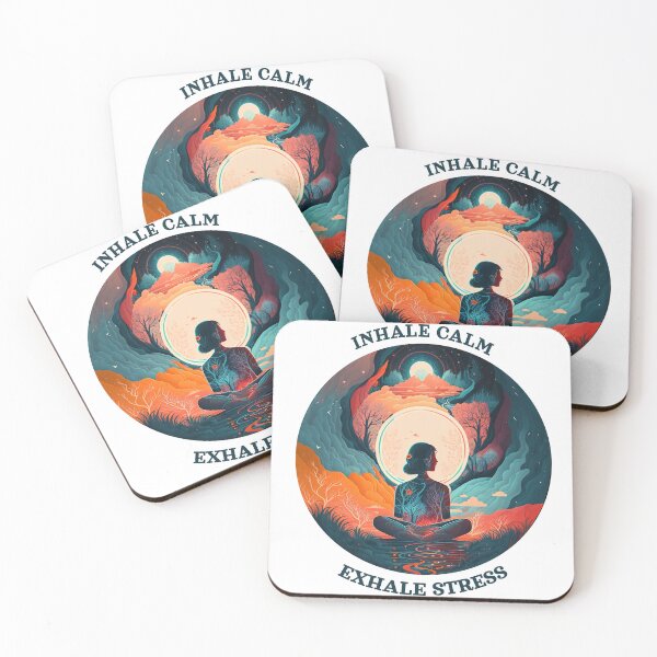 Item preview, Inhale calm exhale stress Meditation designed and sold by MeditationMind.
